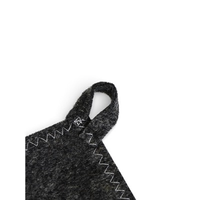 Коврик - сидушка для бани и сауны «Шахматы», 47×38 см, шерсть 30%, полиэфир 70%, серо-белый, «Добропаровъ»