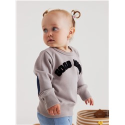 Свитшот детский «Крошка Я», рост 92-98 см, серый