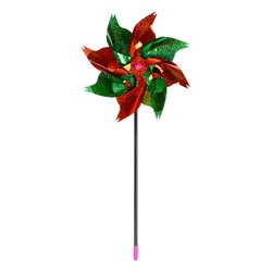 Ветерок - штекер «Вертушка Цветик», садовая, 30 см, набор 3 шт., МИКС