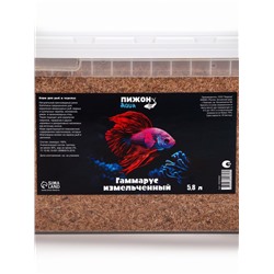 Корм для рыб и черепах «Пижон» гаммарус измельченный, 5.8 л