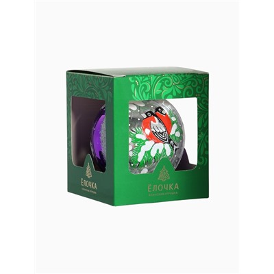 Ёлочный шар «Зимняя ветка», новогодний, d=9.5 см, МИКС