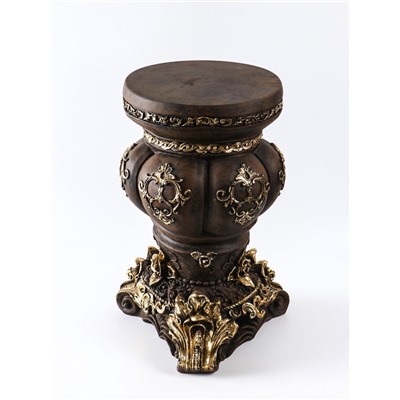 Колонна декоративная «Клеопатра», 54×36×36 см, под бронзу с золотом