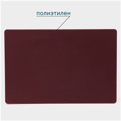 Доска профессиональная разделочная Hanna Knövell, 60×40×1.8 см, бордовая