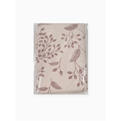 Пододеяльник 1.5-спальный «Экономь и Я. Барбарис», 147×210 см, бежевый, бязь