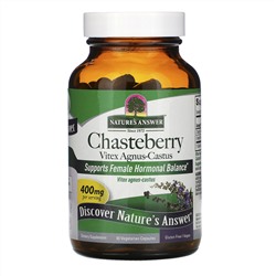 Nature's Answer, Chasteberry, Vitex Agnus-Castus, 400 mg, 90 Vegetarian Capsules