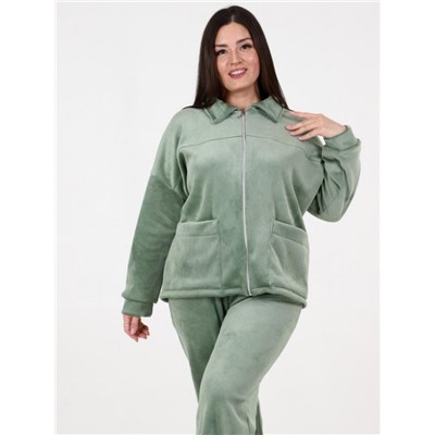 Куртка "Алиса" олива вельвет