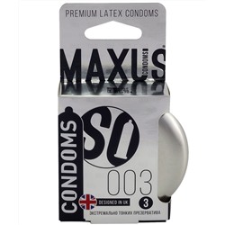 Экстремально тонкие презервативы в железном кейсе MAXUS 003 Extra Thin - 3 шт.