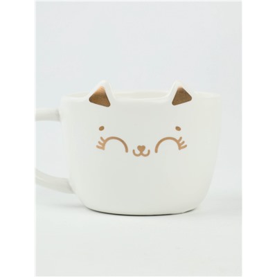 Чайная пара «Улыбайся»: кружка 200 мл, блюдце 18×11 см, ложка