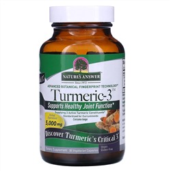 Nature's Answer, Turmeric-3, 5,000 mg, 90 Vegetarian Capsules