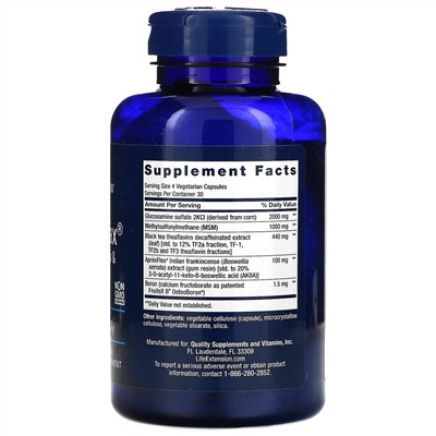 Life Extension, ArthroMax, ApresFlexwith с теафлавином, 120 растительных капсул