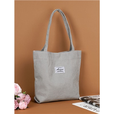 Сумка дамская шоппер 35х10х30 серый / MIR - 10 /уп 20/