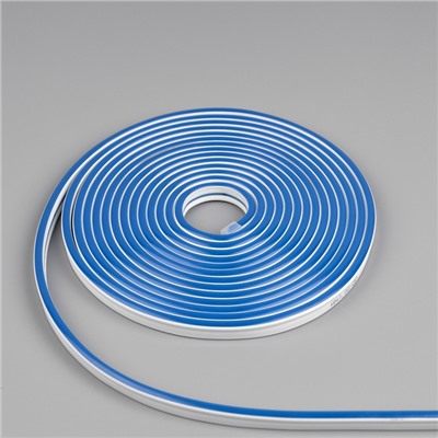 Гибкий неон Luazon Lighting 6×12 мм, IP65, 10 м, SMD2835, 120 LED/м, 12 В, свечение синее