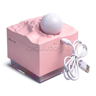 Светильник-увлажнитель "Луна" цвет розовый, в коробке