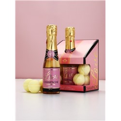 Подарочный набор: гель для душа шампанское и бомбочки для ванны, Чистое Счастье