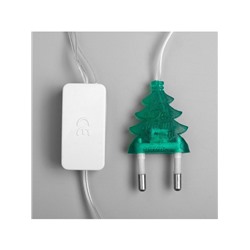 Гирлянда «Нить» 5 м с насадками «Шишки», IP20, прозрачная нить, 20 LED, свечение мульти (RG/RB), мигание, 220 В