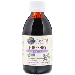Garden of Life, MyKind Organics, сироп для повышения иммунитета с бузиной, 195 мл (6,59 жидк. унции)