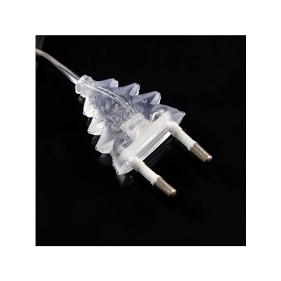 Удлинитель для комнатных гирлянд, 3 м, прозрачная нить, УМС-вилка