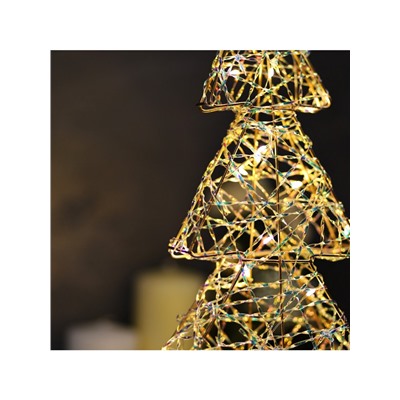 Светодиодная фигура «Ёлочка» 36×17×6 см, 20 LED, батарейки ААx2 (не в комплекте), свечение теплое белое