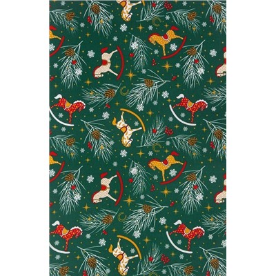 Полотенце 45*75 см. "Лошадки" рогожка хлопок 100%