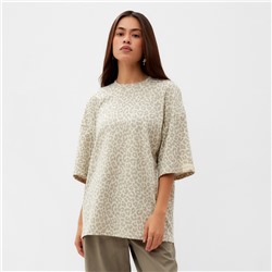 Футболка женская Mist: Leo, размер 48, бежевая