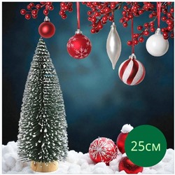 Елка декоративная 25см со снегом