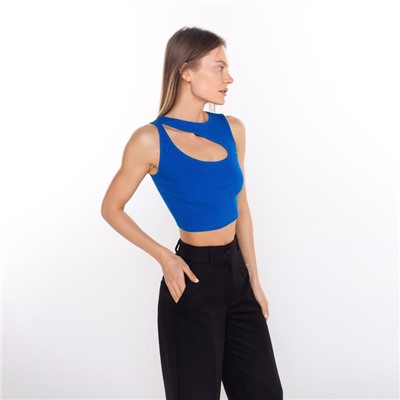 Топ с вырезом женский Little Secret, ярко-синий, размер 46 (L)