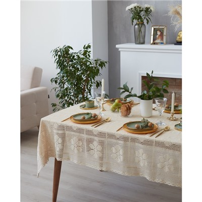Скатерть «Этель. Ажур» Vintage collection, 85×85±5 см