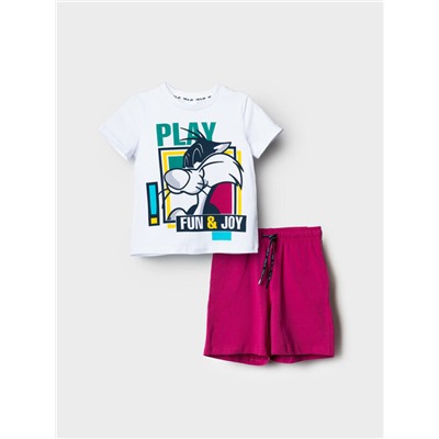 Комплект трикотажный для мальчиков: фуфайка (футболка), шорты