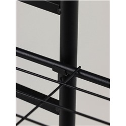 Подставка для цветов Greengo, 3 полки, 43×22×57 см, напольная, металл, чёрная