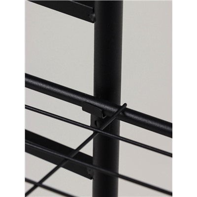 Подставка для цветов Greengo, 3 полки, 43×22×57 см, напольная, металл, чёрная