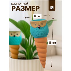 Автополив для комнатных растений «Совушка», 16×6 см, керамика, набор 4 шт., МИКС