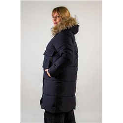 Зимняя парка с натуральным мехом, арт.1081 (Черный)