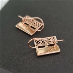 Серьги коллекция "Дубай" покрытие позолота, 43176, арт.214.245