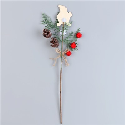 Деревянный декор на палочке, 40×15×3 см, МИКС