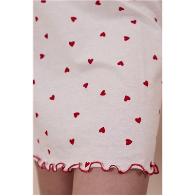 Сорочка с коротким рукавом из хлопка М226002мк