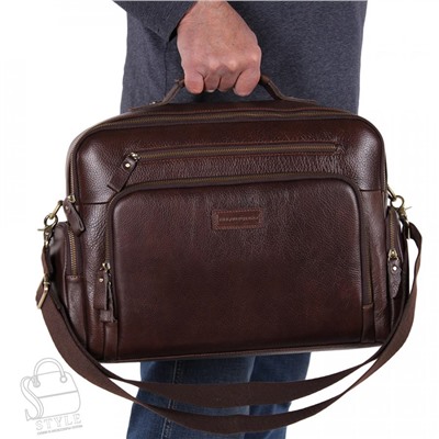 Портфель мужской кожаный 4226AM d.brown Allan Marco