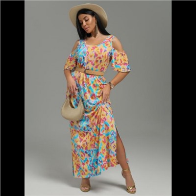 Платье Ялта (Леопард розовый)