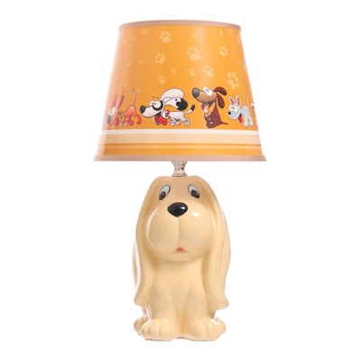 Настольная лампа «Собачка» Е14 40 Вт бежевый 20×20×37 см