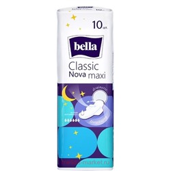 Прокладки Bella Classic Nova Maxi drainette 10 шт BЕ-012-MW10-E04