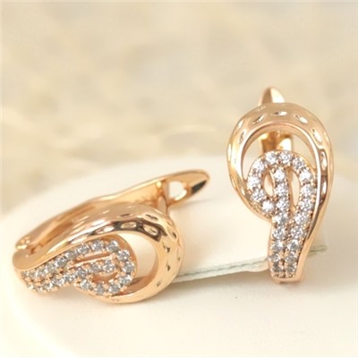 Серьги позолота  H01-13462