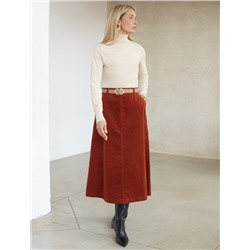 Водолазка тонкой вязки из хлопка с нейлоном