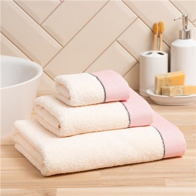 Полотенце махровое Love Life «Бриз» 30×50 см, розовый