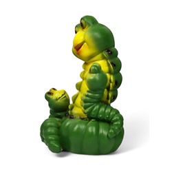 Садовая фигура из полистоуна «Гусеницы семья », 24×14×15 см