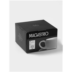 Набор чайный Magistro Basic bistro, 4 предмета: 2 чашки 200 мл, 2 блюдца d=15 см, фарфор, белый