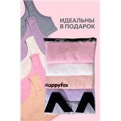 Майка-топ в рубчик для девочки 5шт. Happyfox