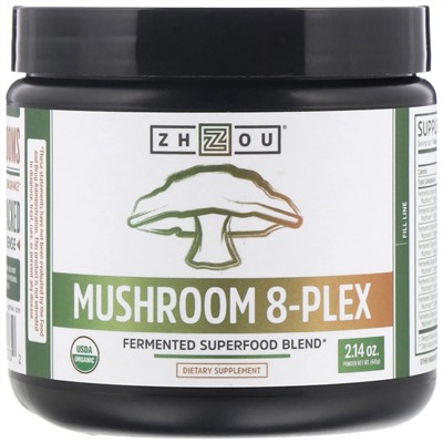 Zhou Nutrition, Mushroom 8-Plex Powder, 2.14 oz (60 g)