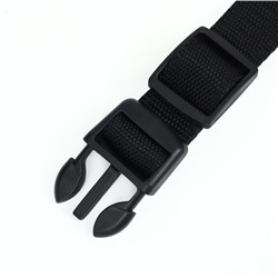 Ошейник с подсветкой размер S, ОШ 35-43×2.5 см, 3 режима свечения чёрный