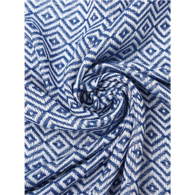 Плед с кисточками «Этель» East, 100×180 см, синий