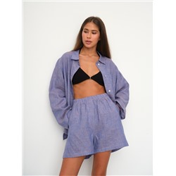 Шорты  SRT009_Olympic Blue/Голубой меланж