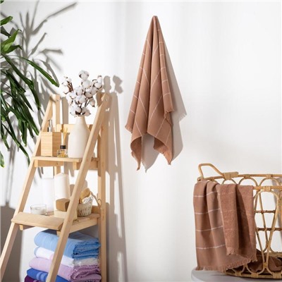 Полотенце махровое двухстороннее «Этель. Комфорт», 50×90 см, хлопок 100%, мокко